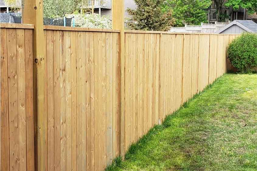 Timber fence